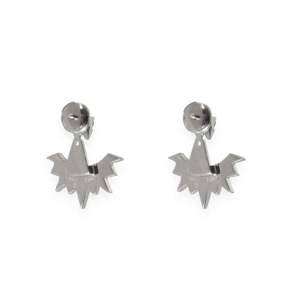 Piaget Sunlight Earrings in 18k White Gold 0.74 CTW - Picture 2 of 3